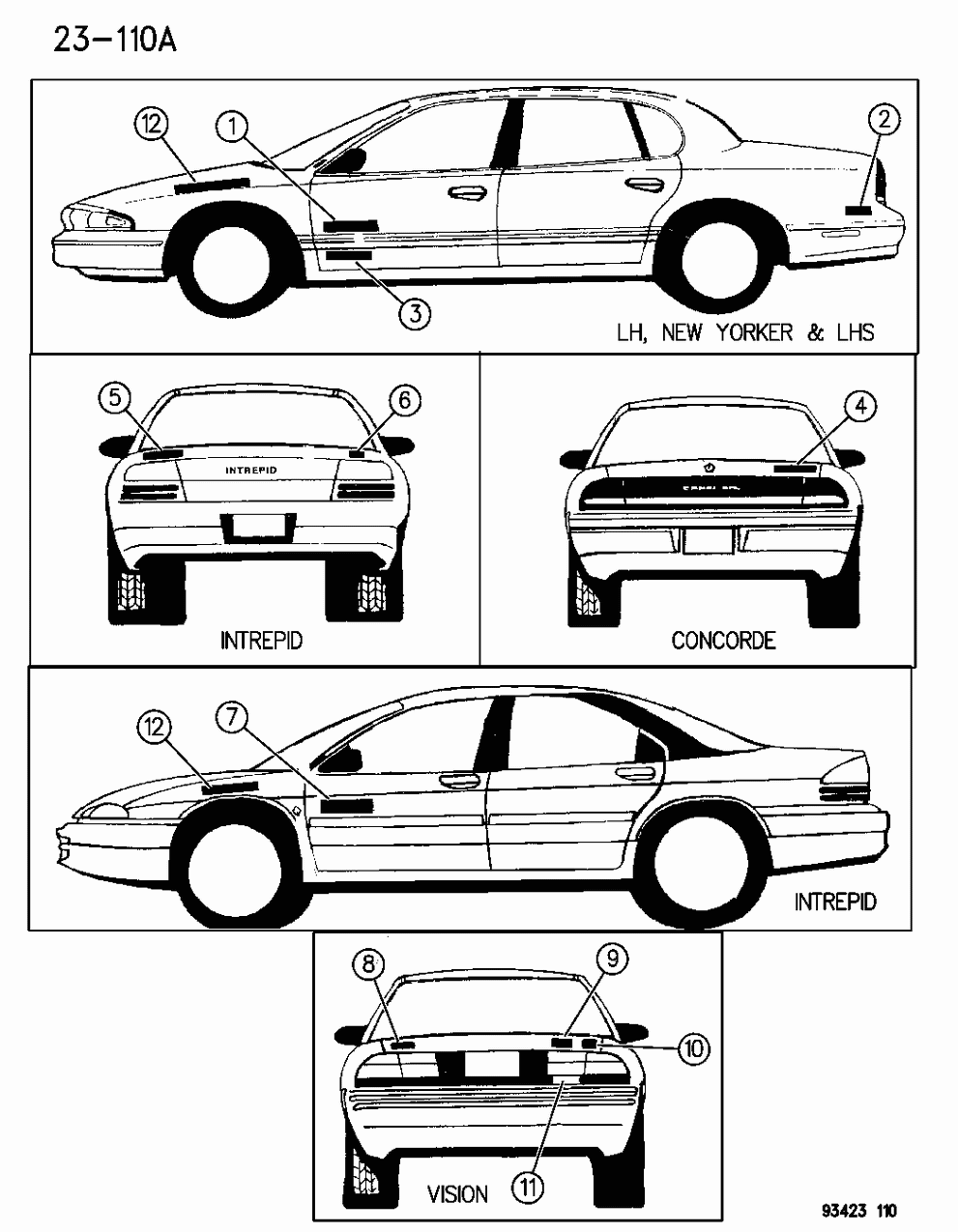 Mopar 4769145 NAMEPLATE Deck Lid