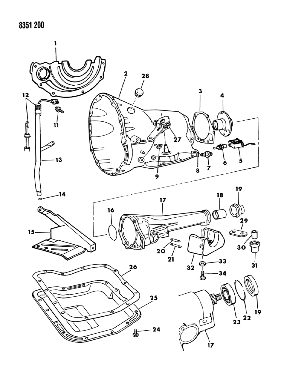 Mopar 4431445 Tube Trans Oil Filler