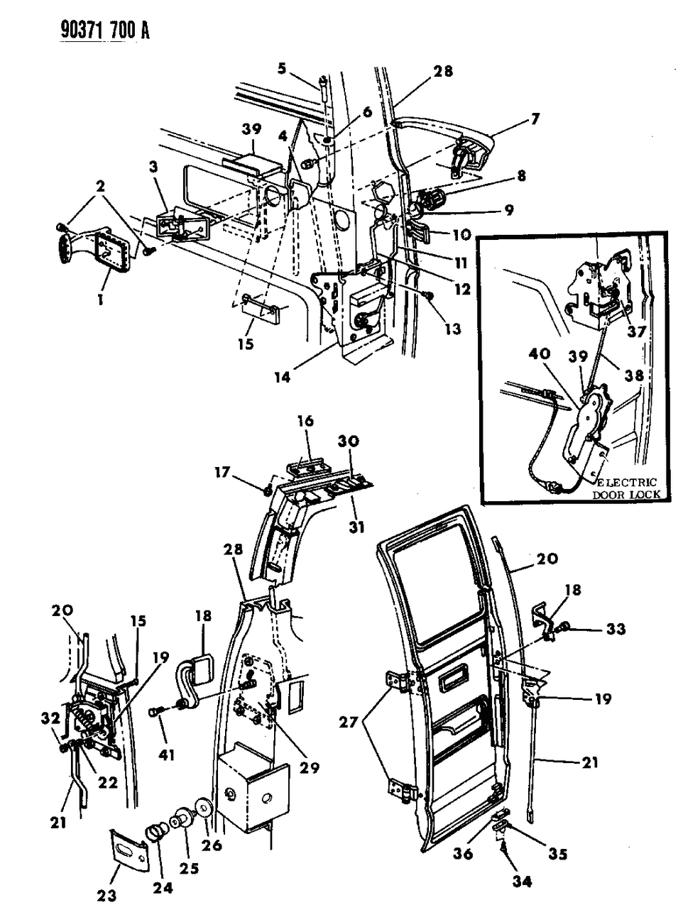 Mopar 4498100 BUSHING-Rear Cargo Door Hinge