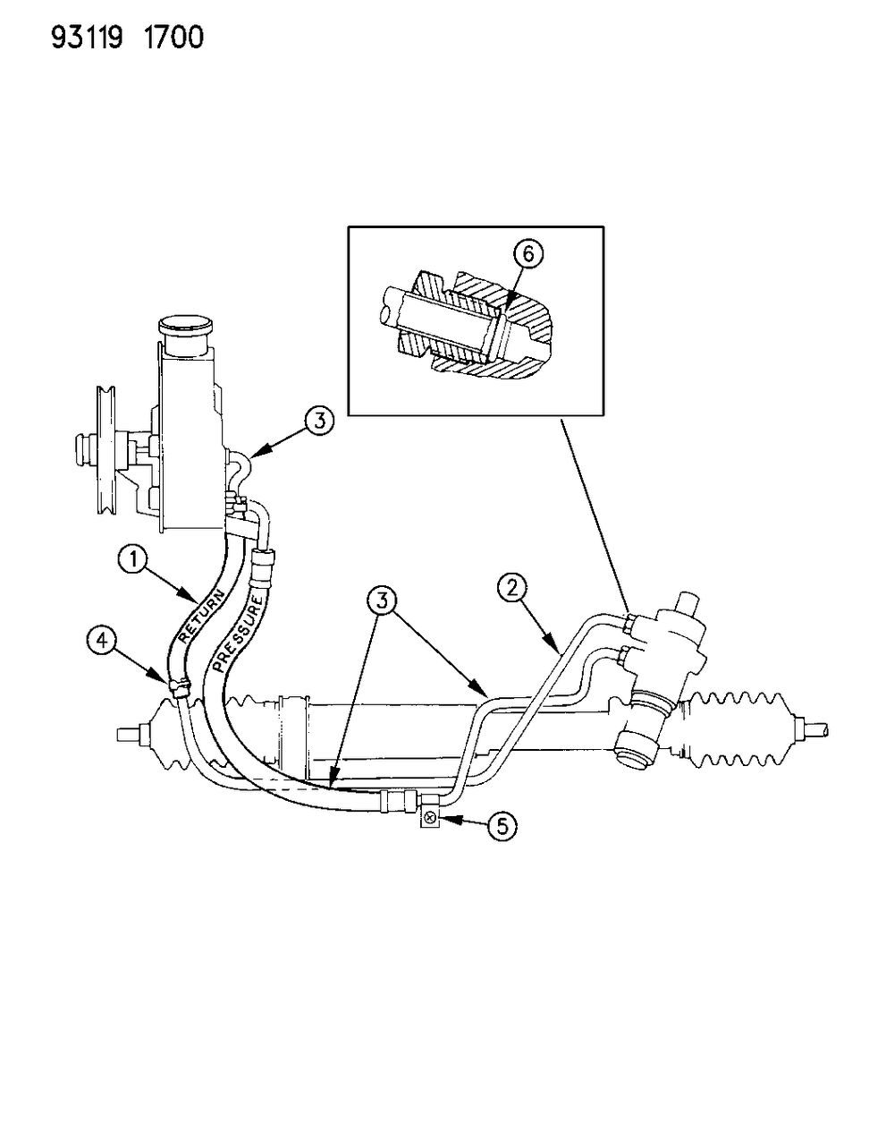 Mopar 5274368 Hose Power Steering Pressure