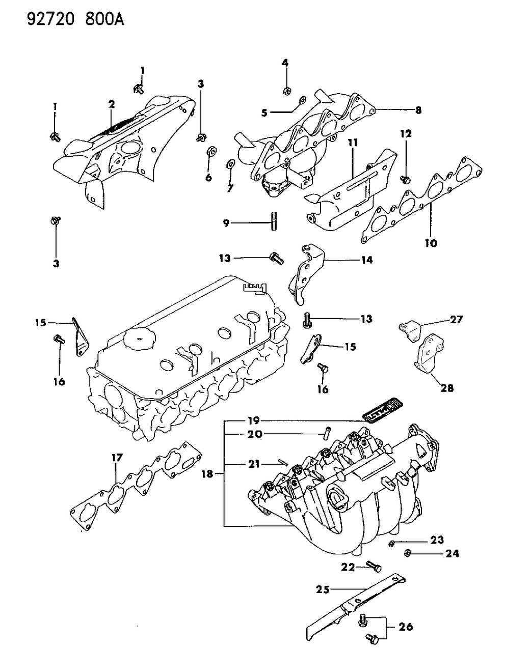 Mopar MR161501 Gasket Exhaust Manifold