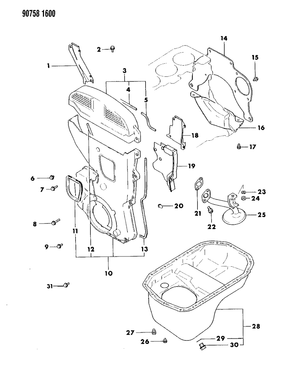 Mopar MD156463 Oil Pan-Pan,Eng