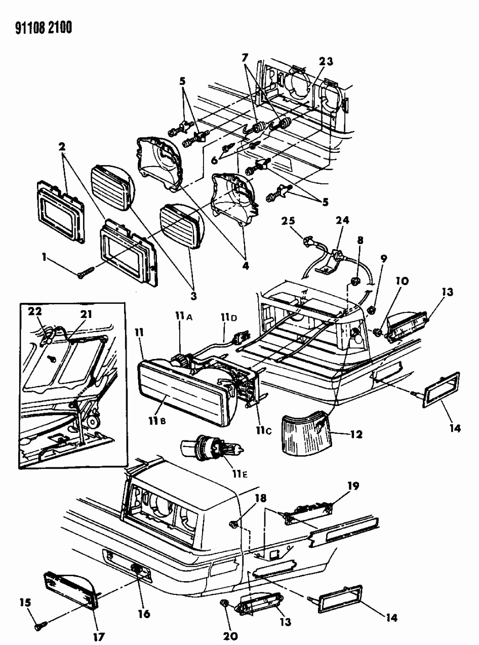 Mopar 4399872 Lamp Asm FASCIA Park & T/S