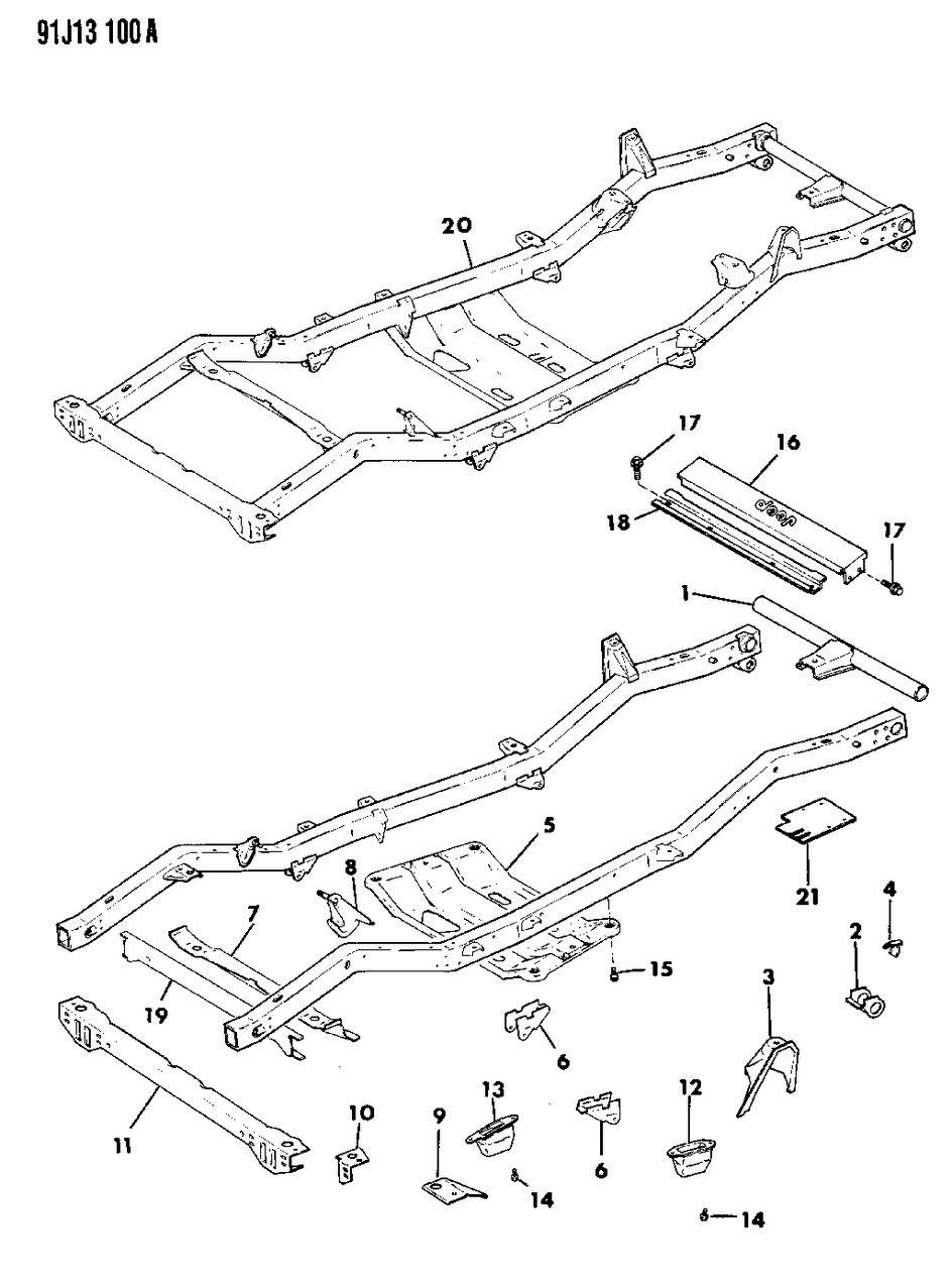 Mopar 52040007 Leaf Spring Plate, Black