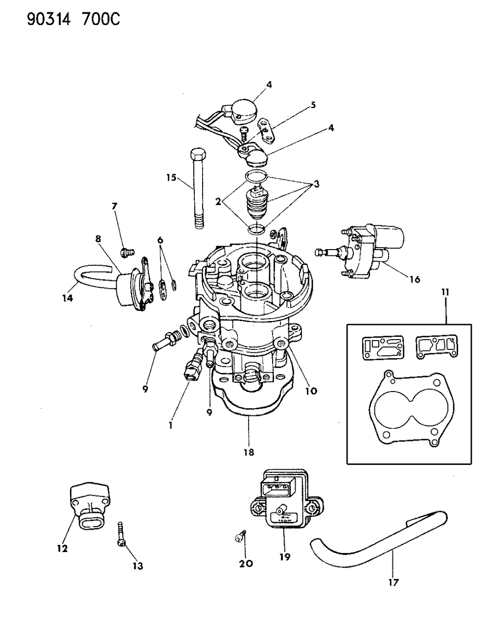 Mopar 4418674 O Ring INJECTOR Kit S