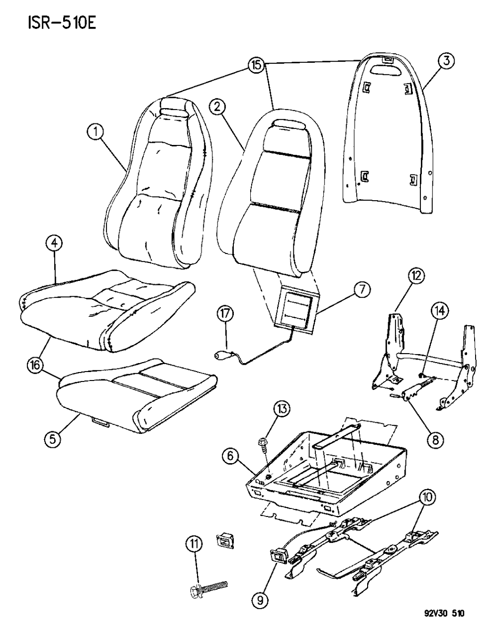 Mopar GR88MKA Cushion Cover