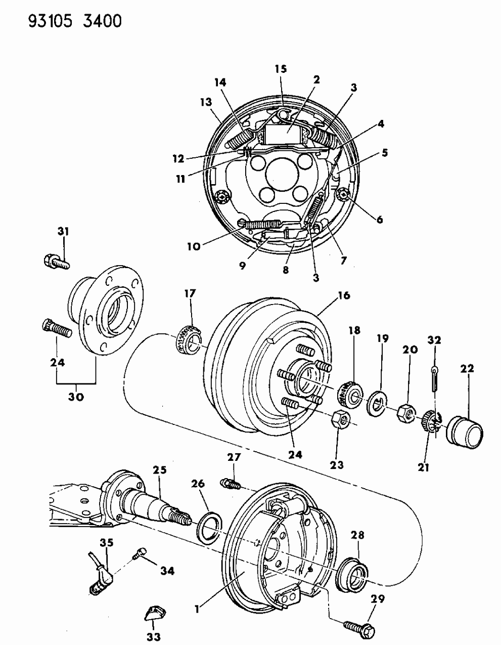 Mopar 4383117 Abs Brake Drums