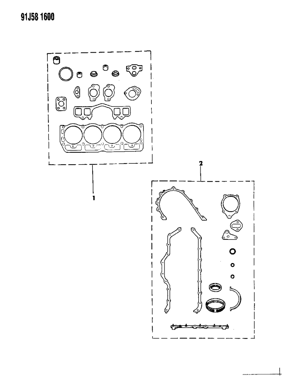 Mopar 83504346 Gasket Pkg-ENGINE/UPPER