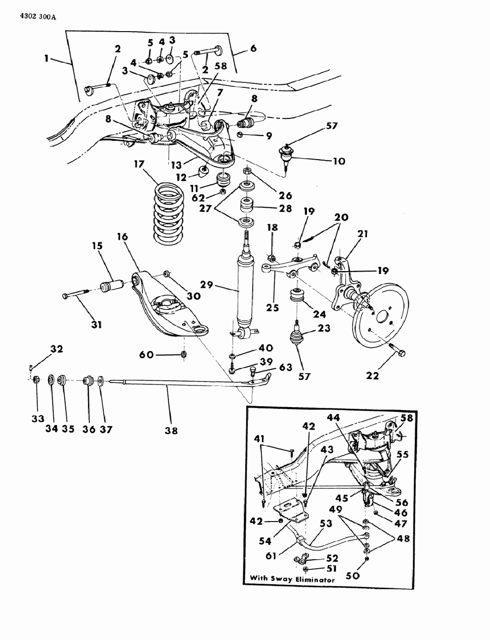 Mopar 2206923 BUSHING-Front Shock Abs Upper Mounting