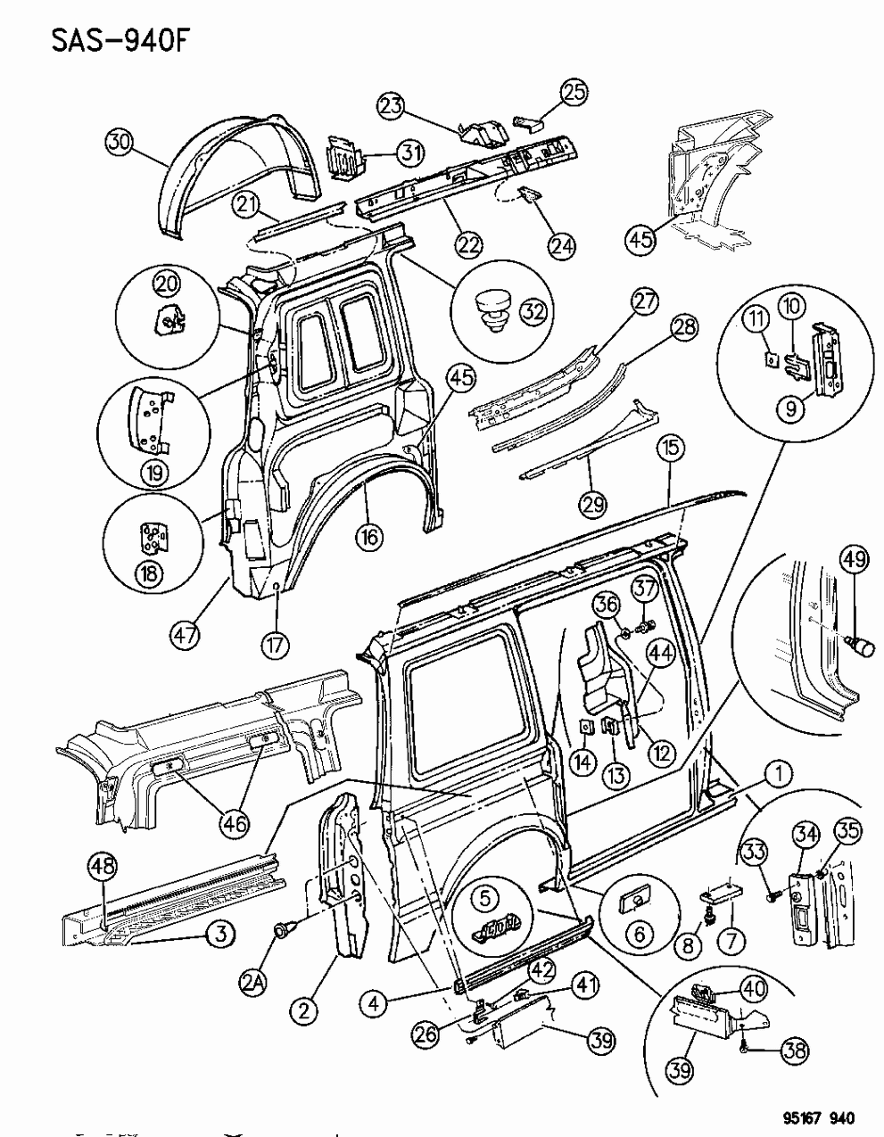 Mopar 4673338 Panel, Body Side Aperture Rear