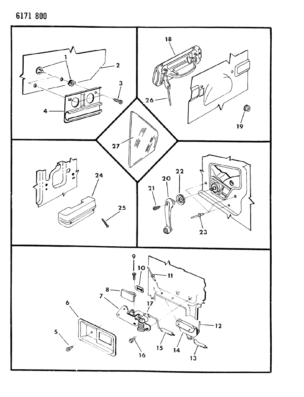 Mopar 3744734 FASTNE Door Glass Lift