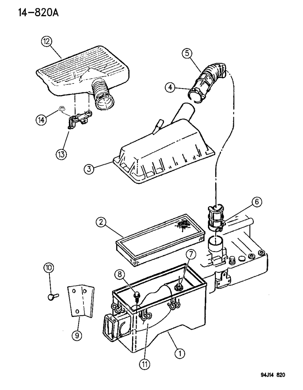 Mopar 53030296 Cover-Air Cleaner KDX
