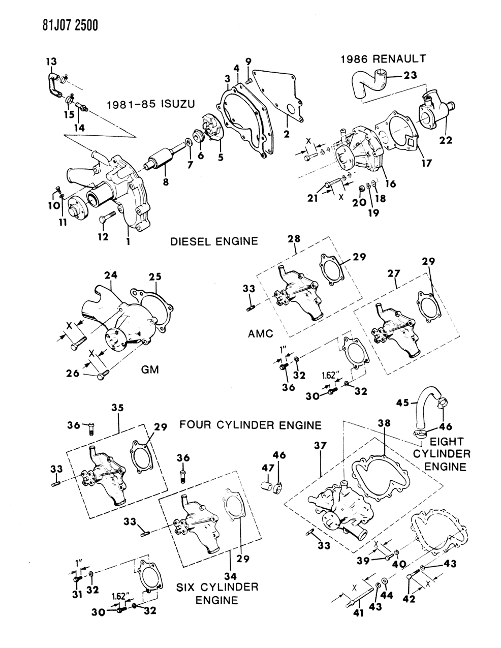 Mopar J3234427 Water Pump