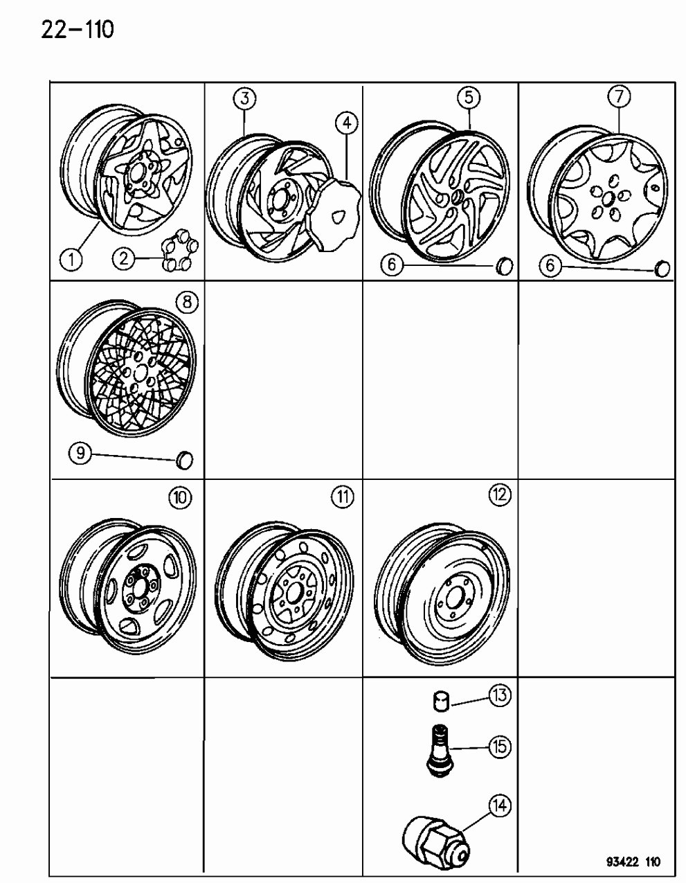 Mopar 4755128 Cap POLYCAST Wheel