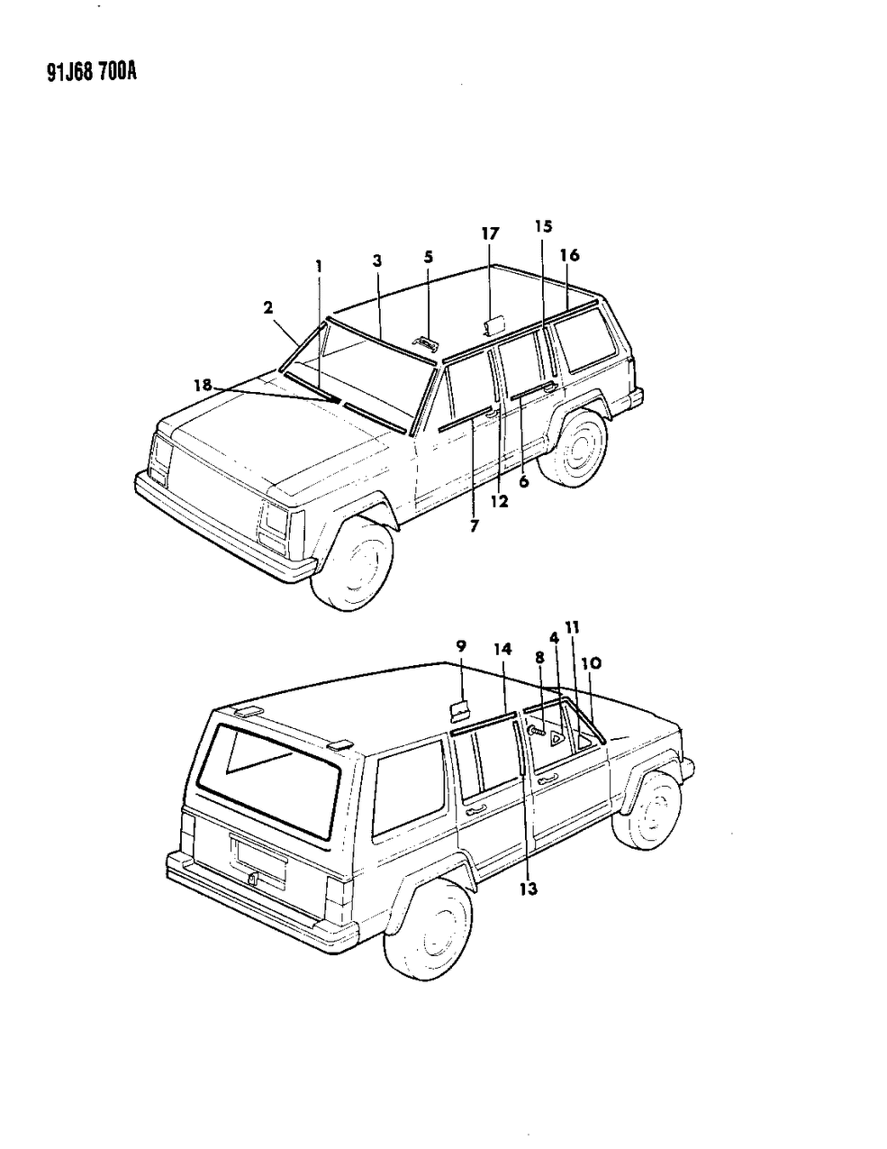 Mopar 55134797 FASTENER-Molding Attach Windshield M