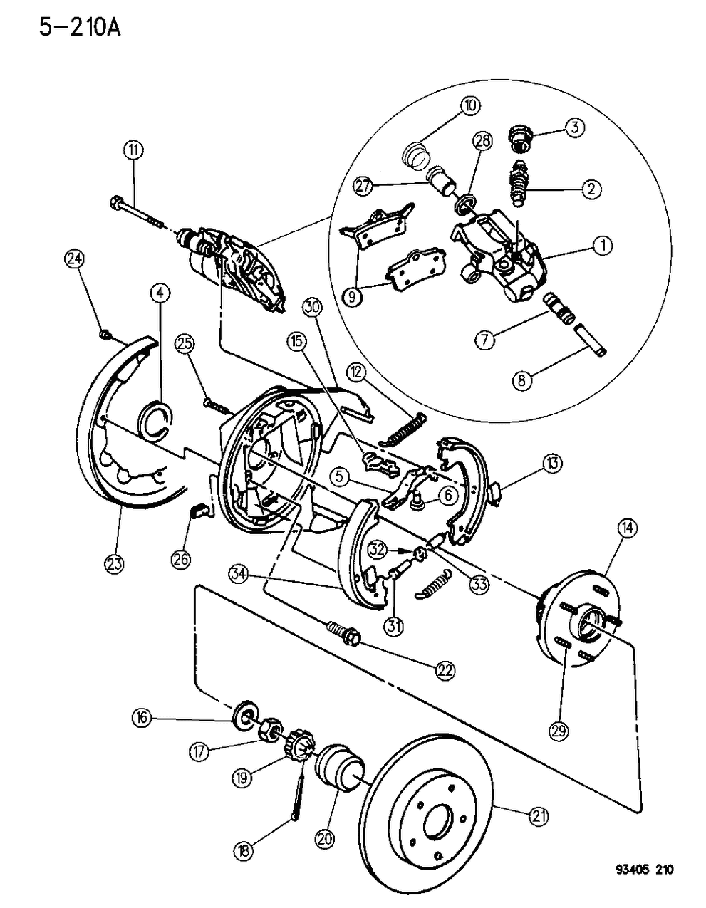 Mopar VRLH2265AF Brake Pkg-Rear Brake