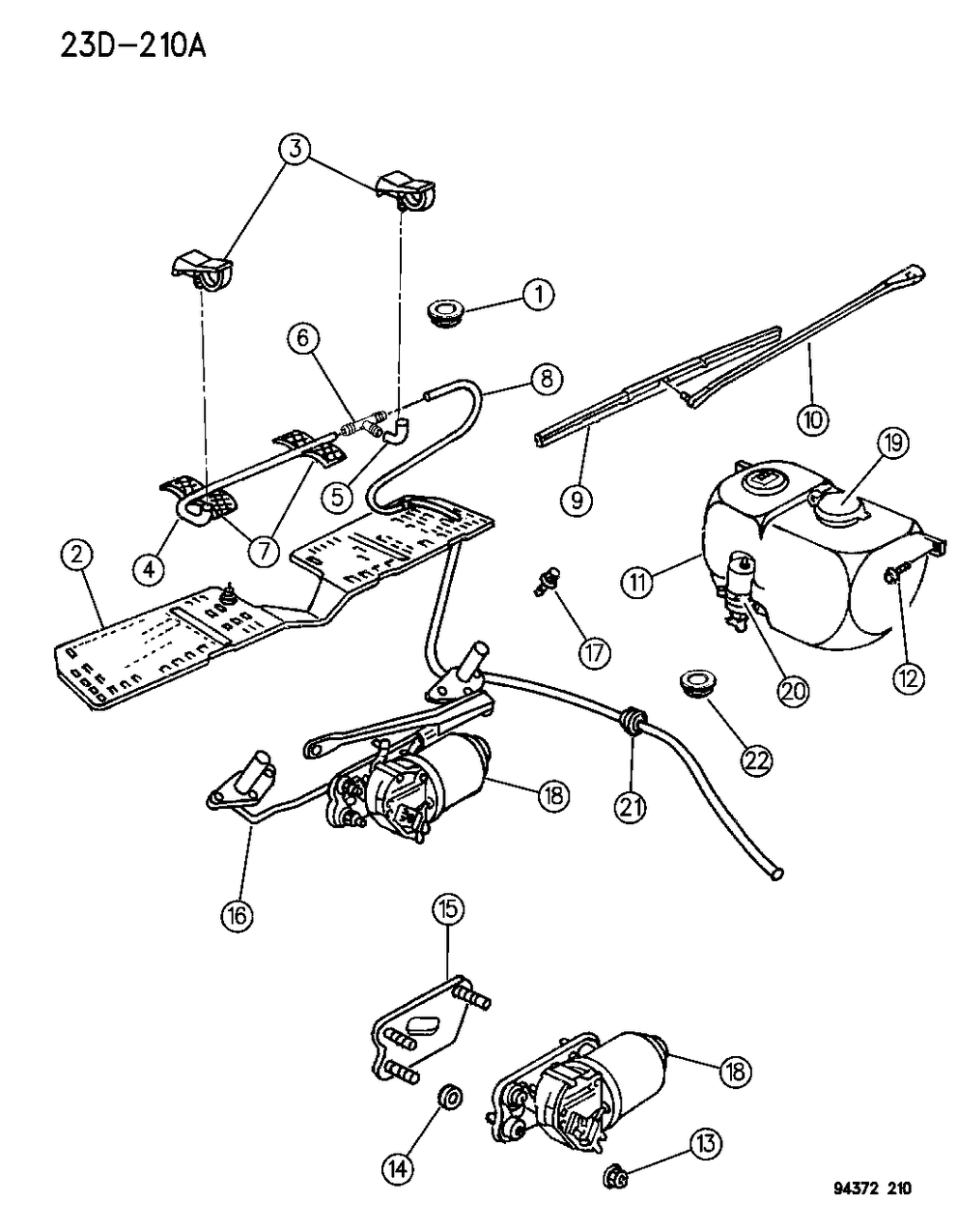 Mopar 4249610 Link W/S-W/WIPER Connecting