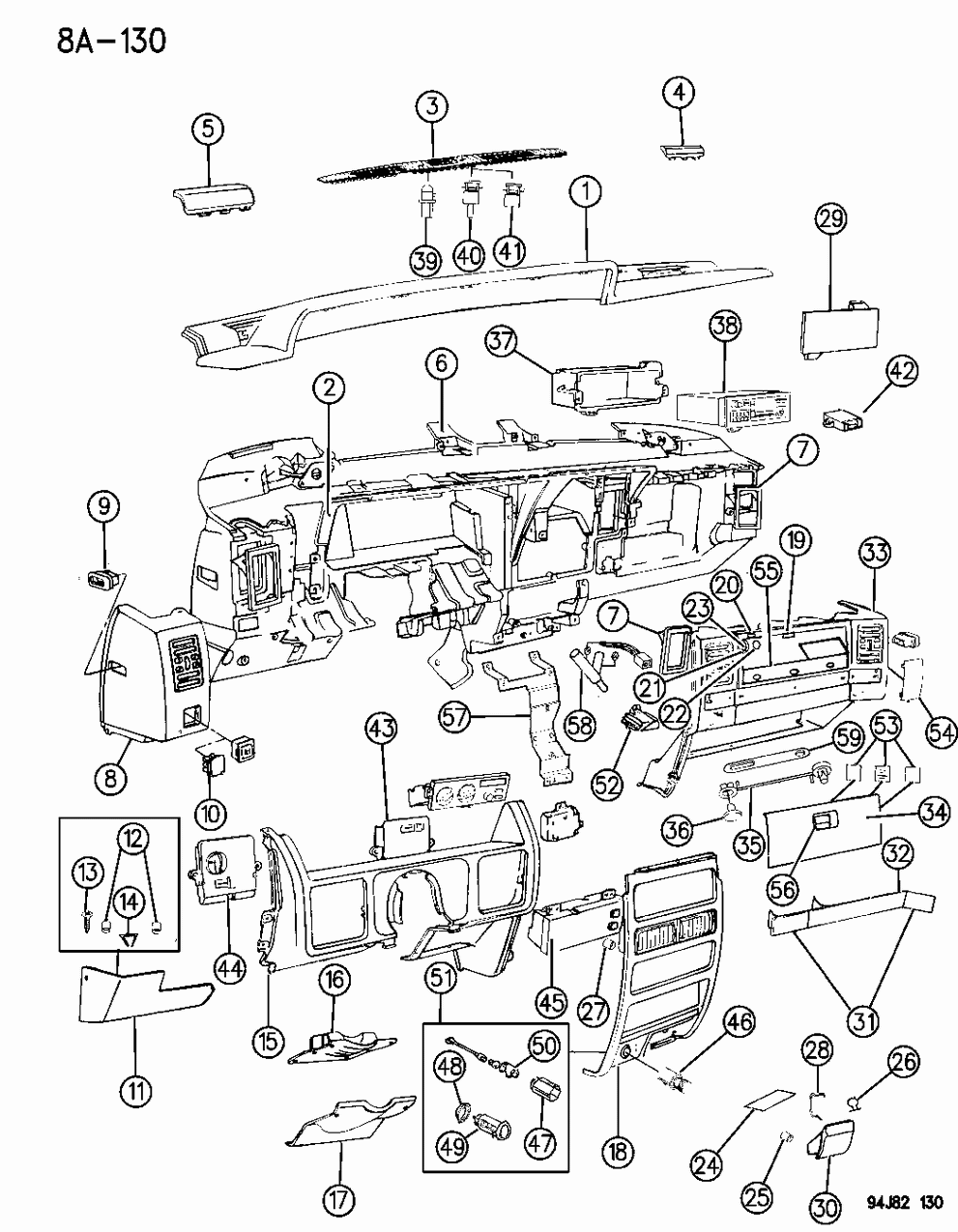 Mopar 55114664 Strap Glove Box Door