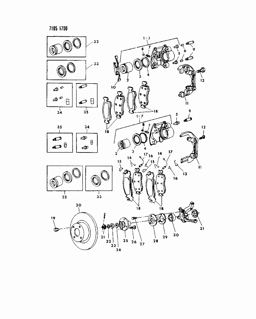 Mopar 4364778 Piston Pkg Boot Seal Pkg F