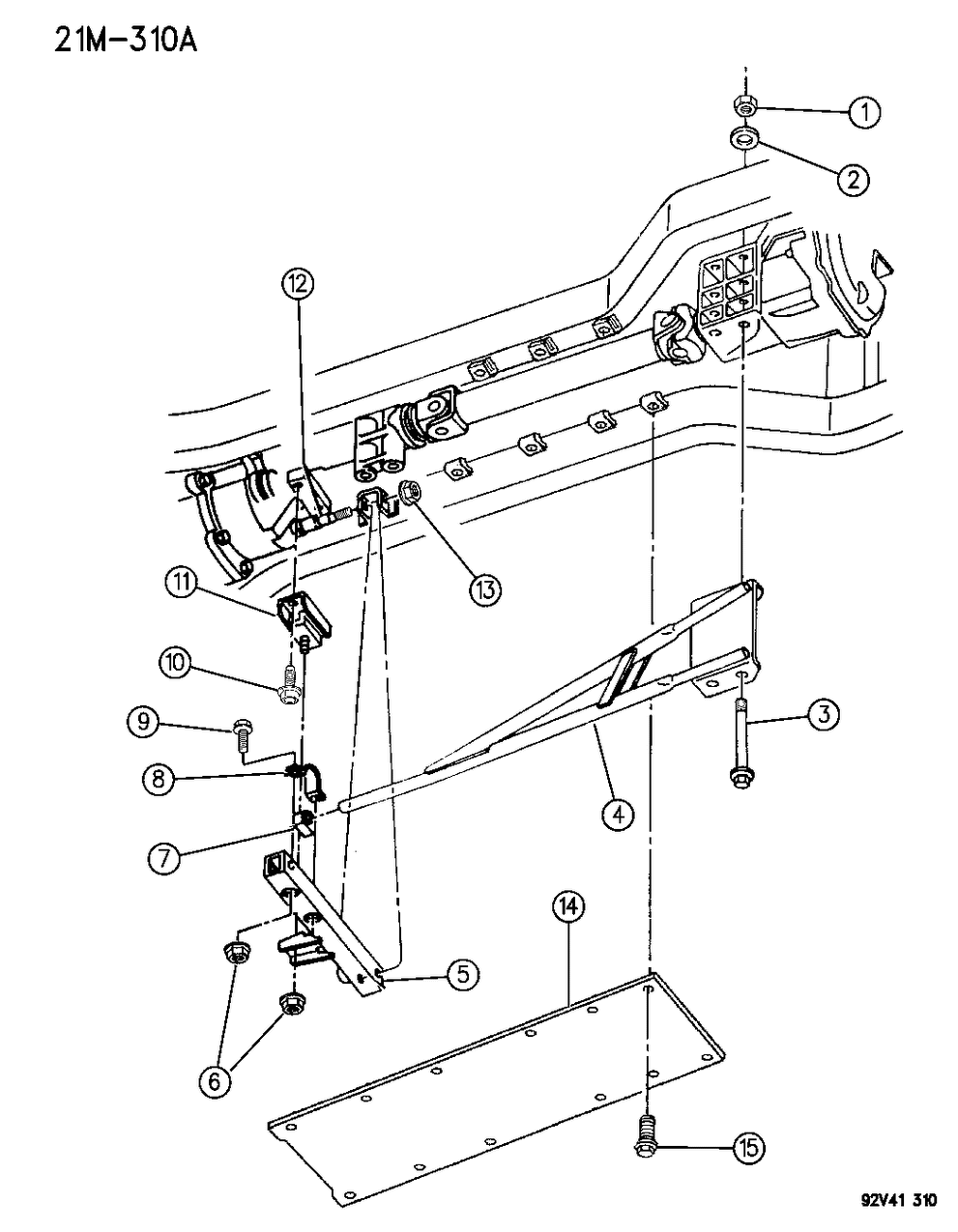 Mopar 52001172 SWAY STABILIZER Bar 70 D P