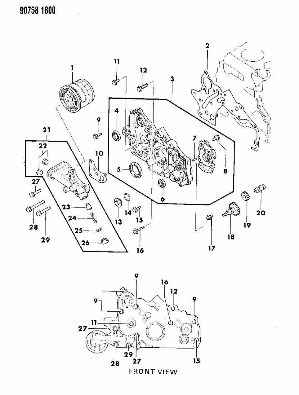 Mopar MD098626 Shaft Oil Pump Driven Gear