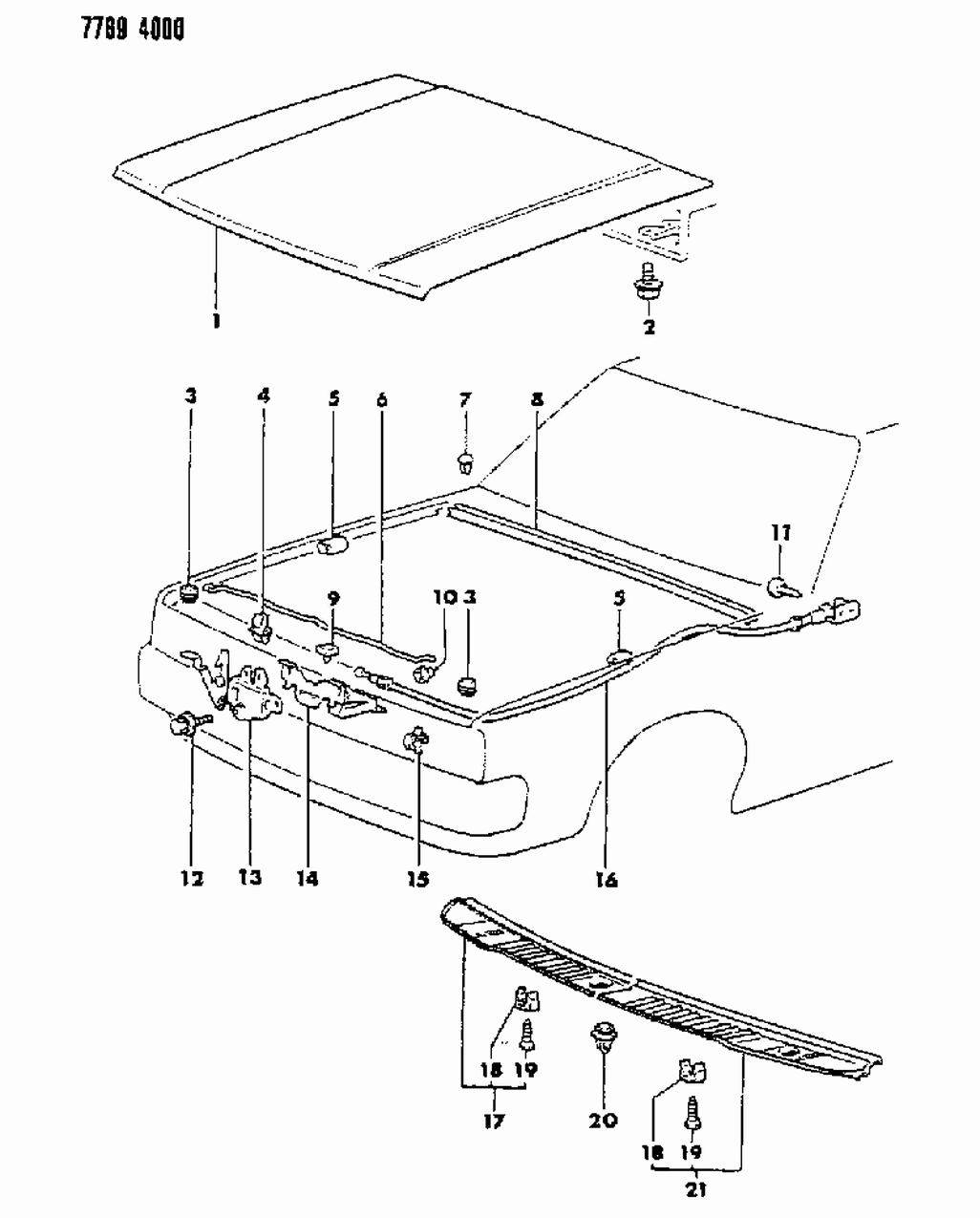 Mopar MU240066 Bolt-TAILGATE Locking