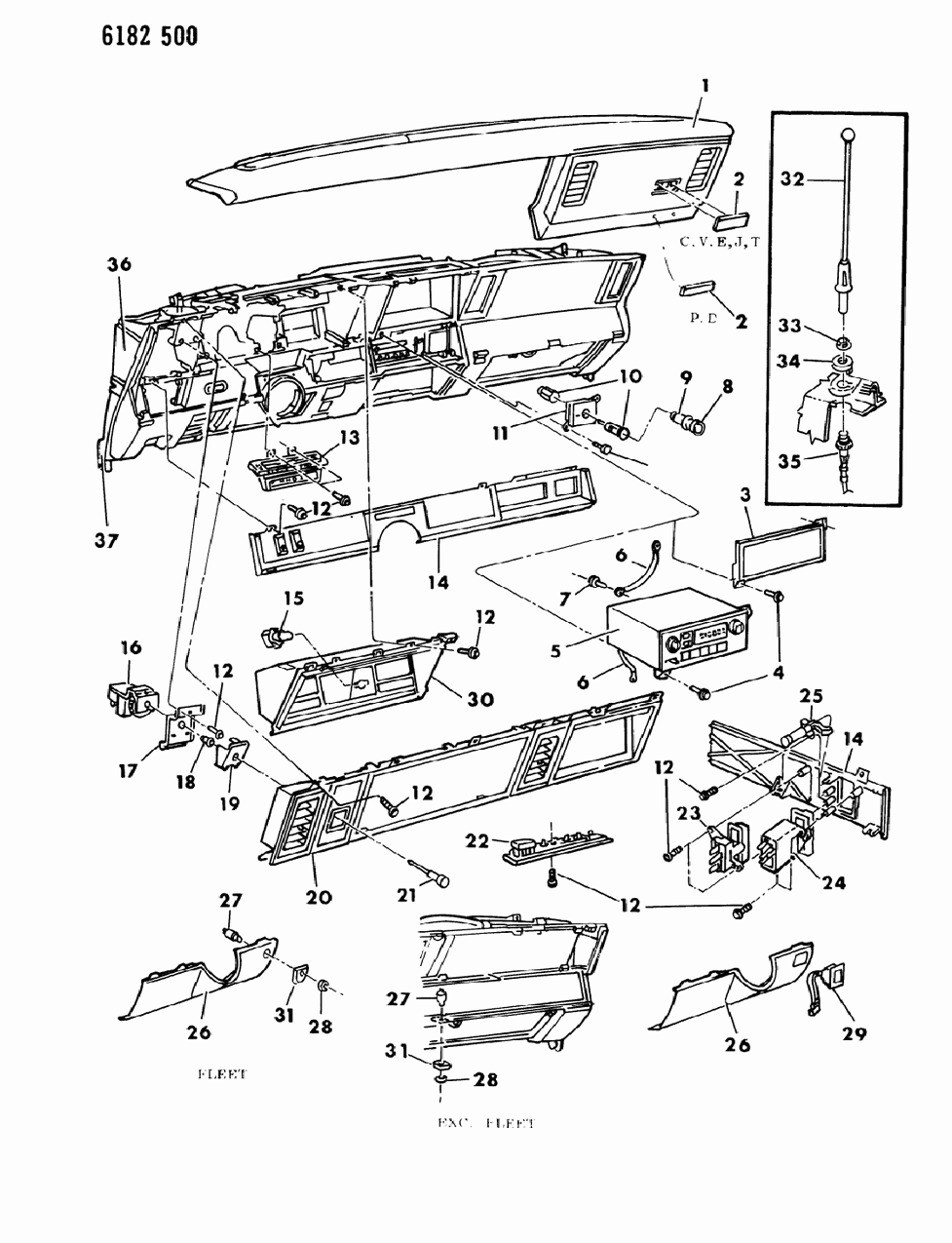 Mopar 4374186 Cluster