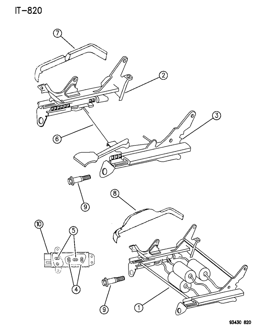 Mopar 6101086 Screw-Front St & Rear Att To Floor