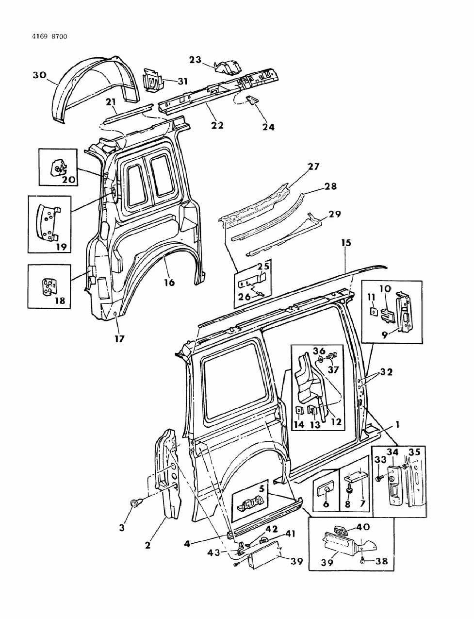 Mopar 4278761 Reinforcement, Sliding Door Lower Track