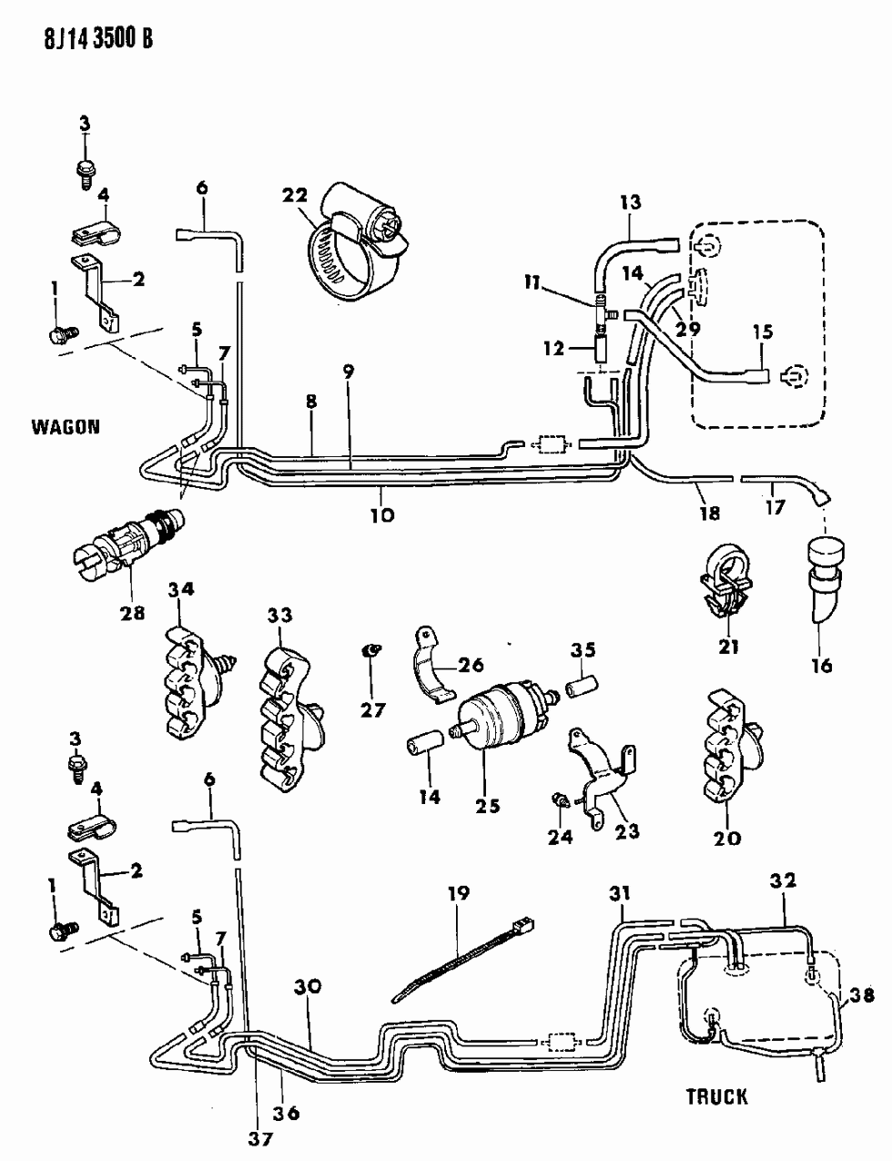 Mopar 53001741 Tube Fuel Vapor