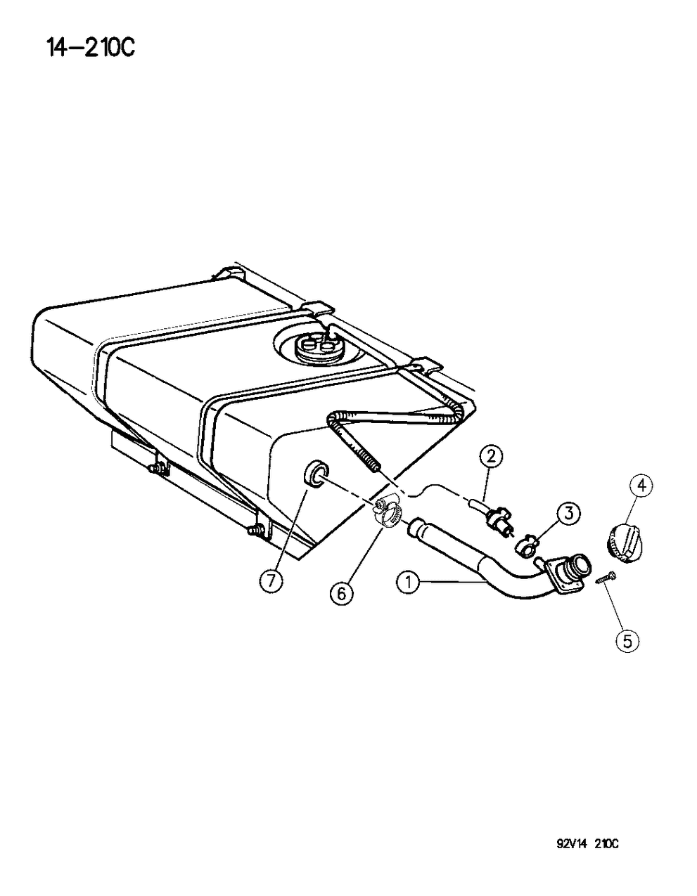 Mopar 4643097 Tube-Fuel Fill