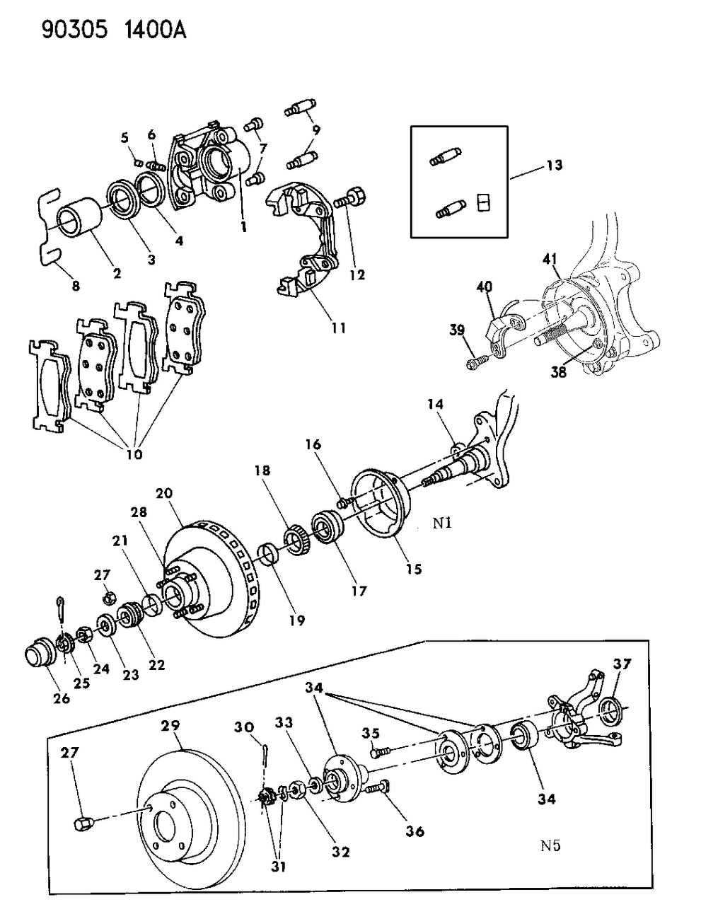 Mopar V1012875 Pad Kit Front Disc Brake