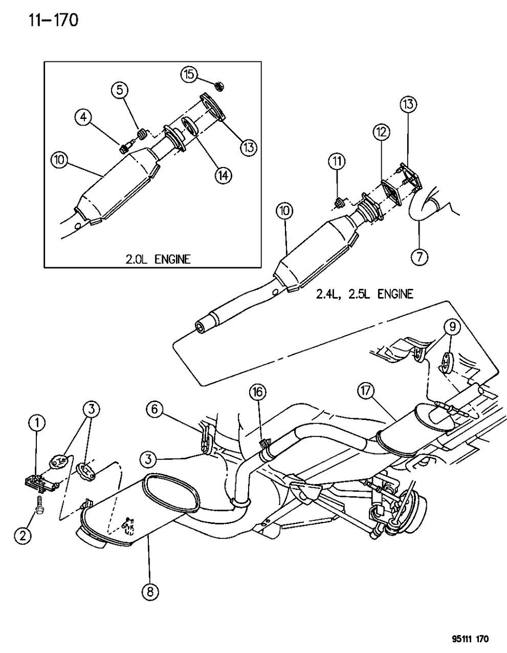 Mopar 4616452 Converter W/HEATSHIELD