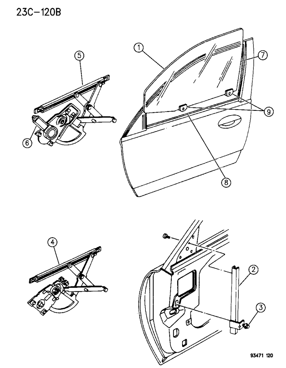 Mopar 4773918 Regulator, Electric, Right