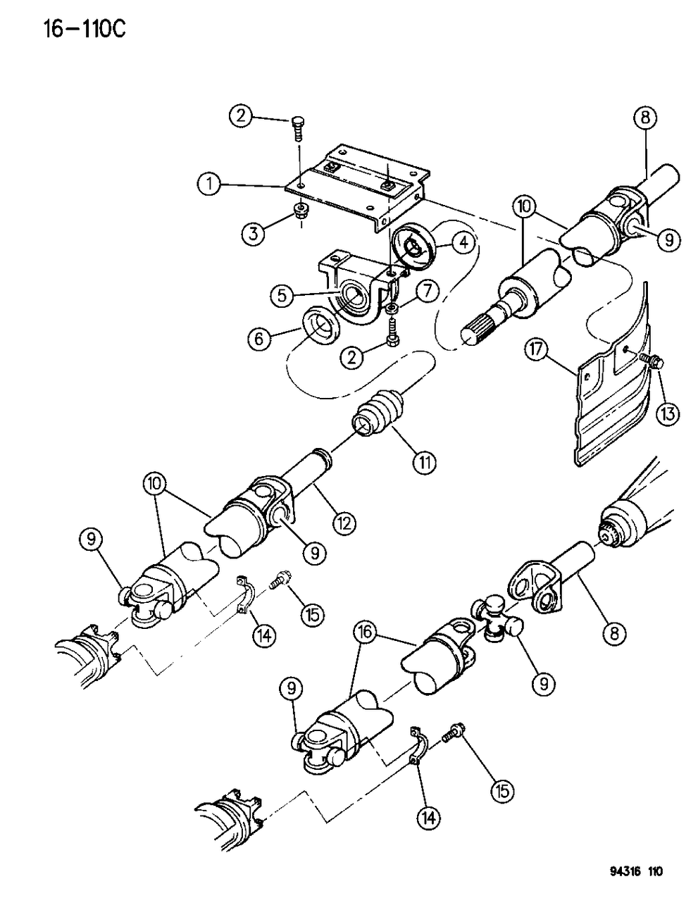 Mopar 52098366 Rear 2 Piece