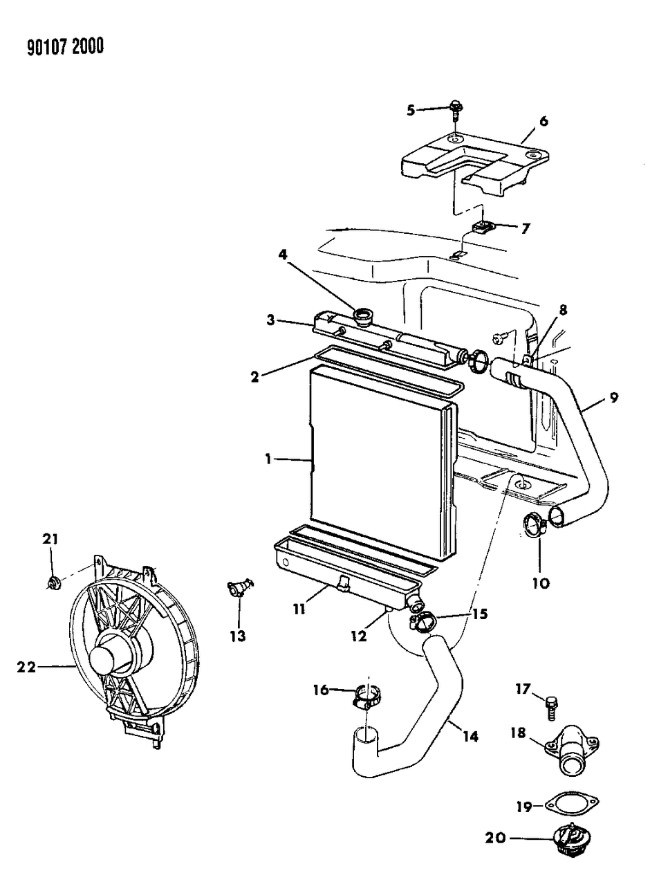 Mopar H0061539 Hose Outlet