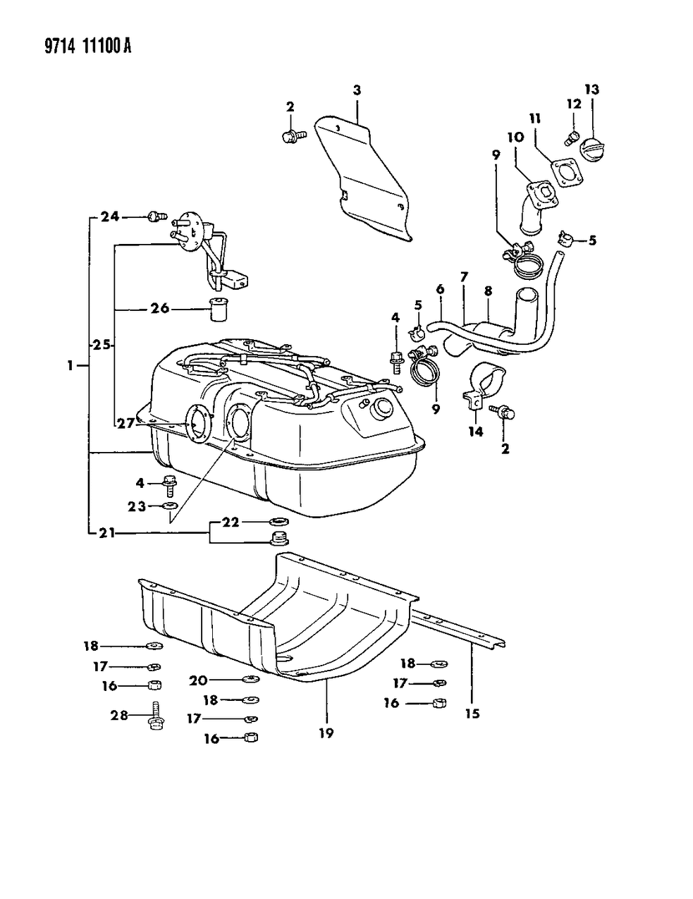 Mopar MS240130 Bolt-Body Loose Panel