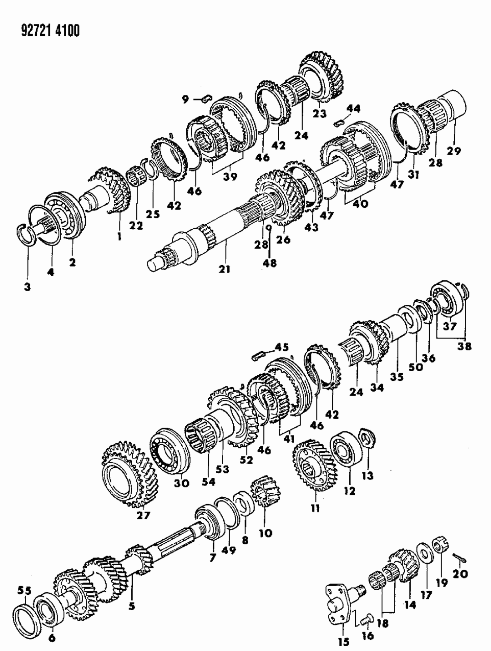 Mopar MD728904 Key-T/M SYNCHRONIZER