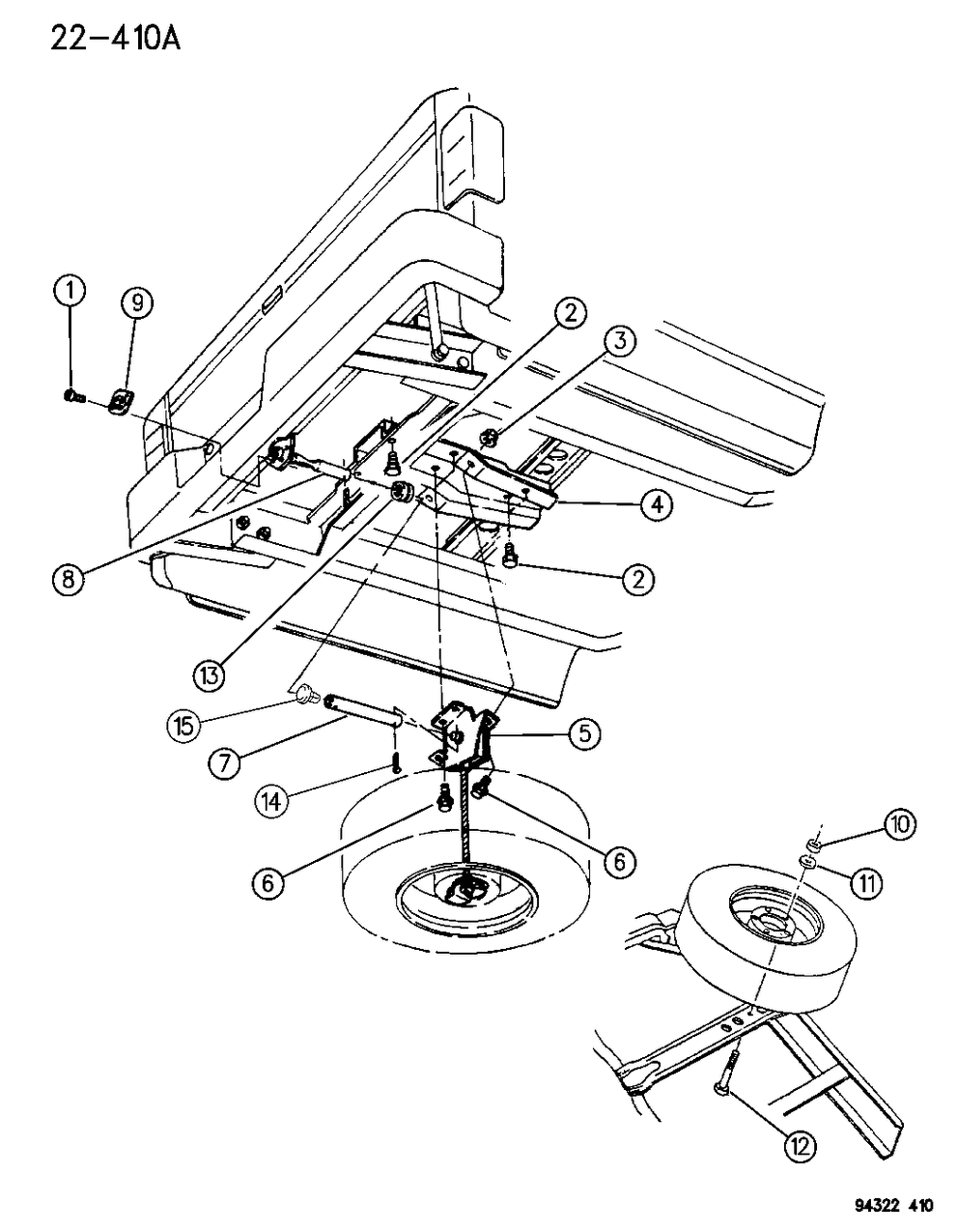 Mopar 52058545 WINCH Spare Tire WINCH Act