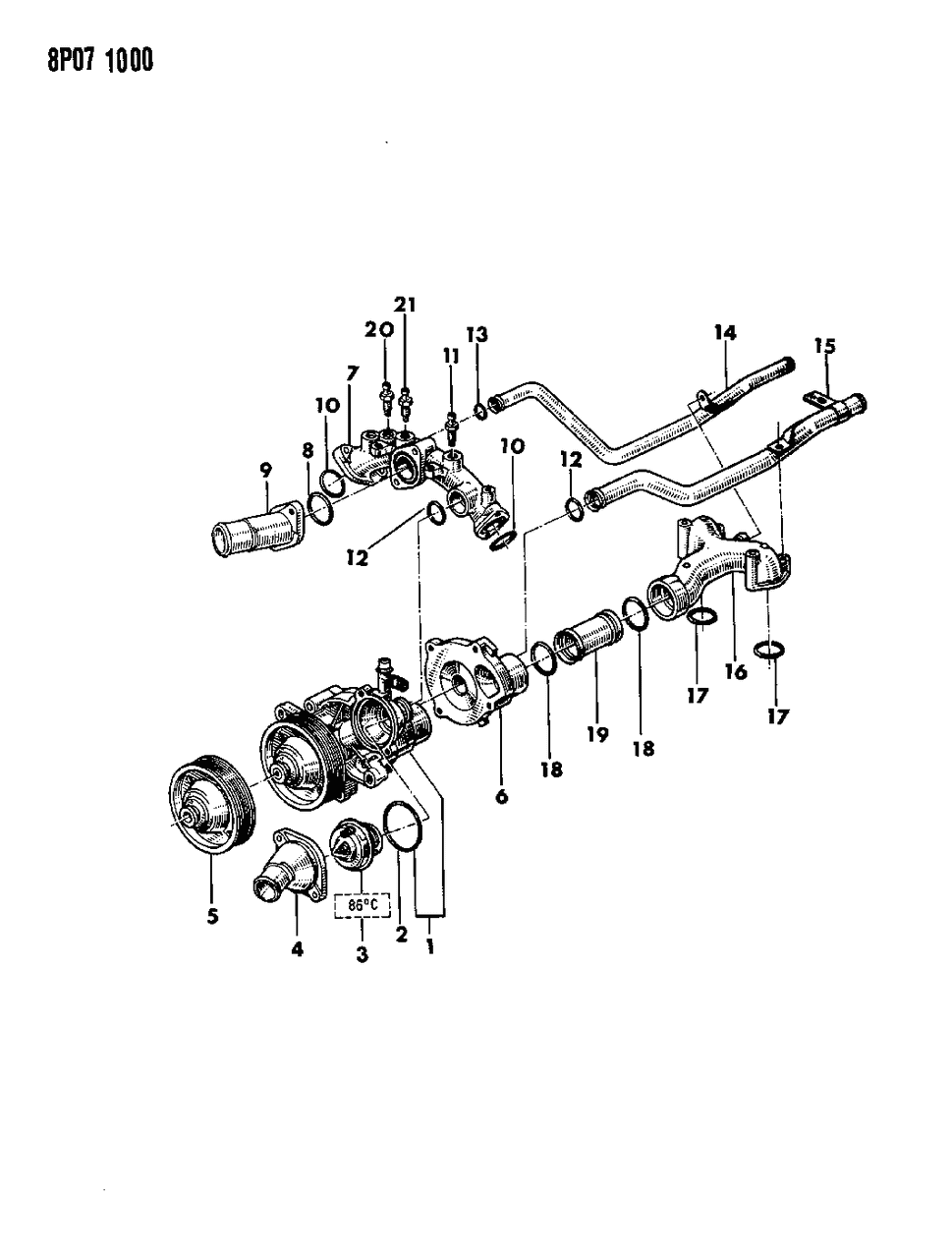 Mopar J1466241 Water Pump Assembly