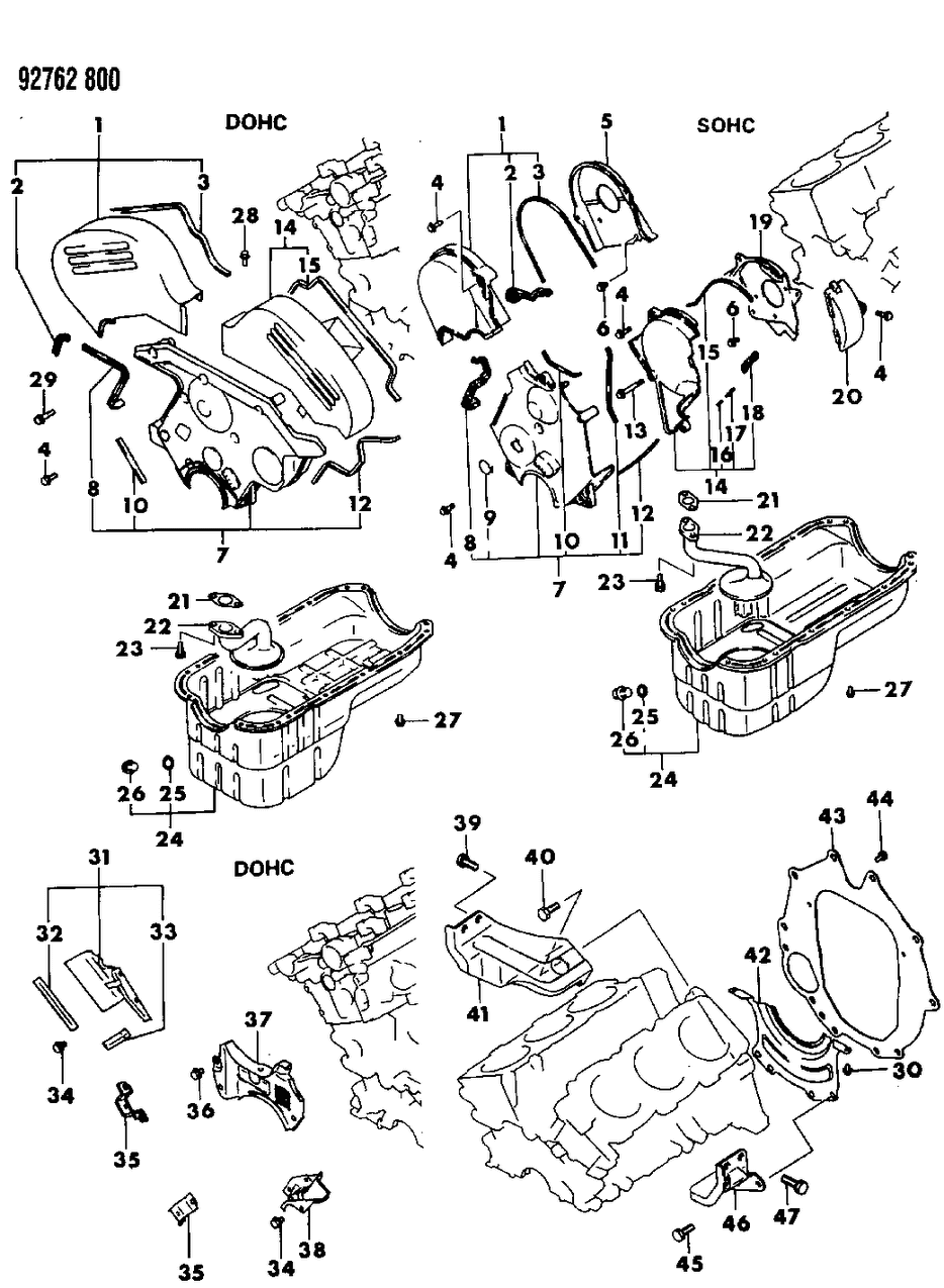 Mopar MD186422 Gasket-Timing Belt Cover