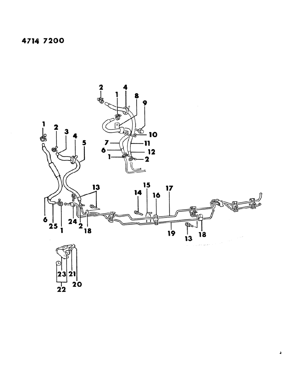 Mopar MB316724 RETAINER-Fuel & Brake Pipe