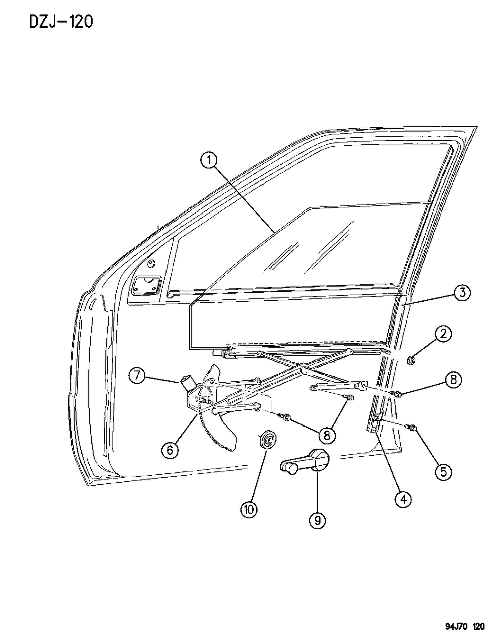 55076245 Mopar Channel-Front Door Rear Lower Right