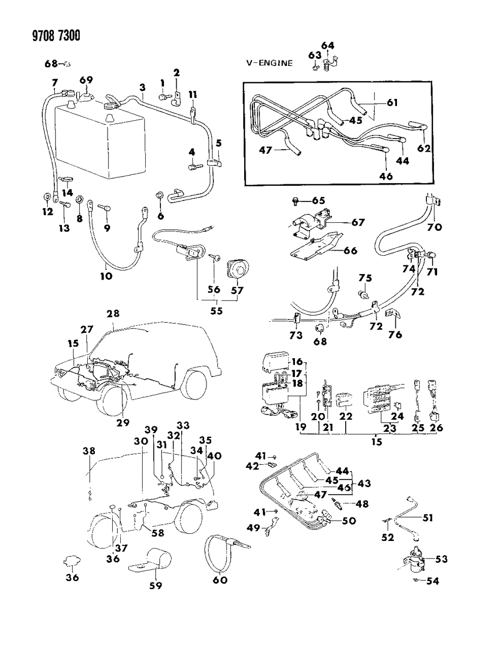 Mopar MS470059 Clip-Wiring