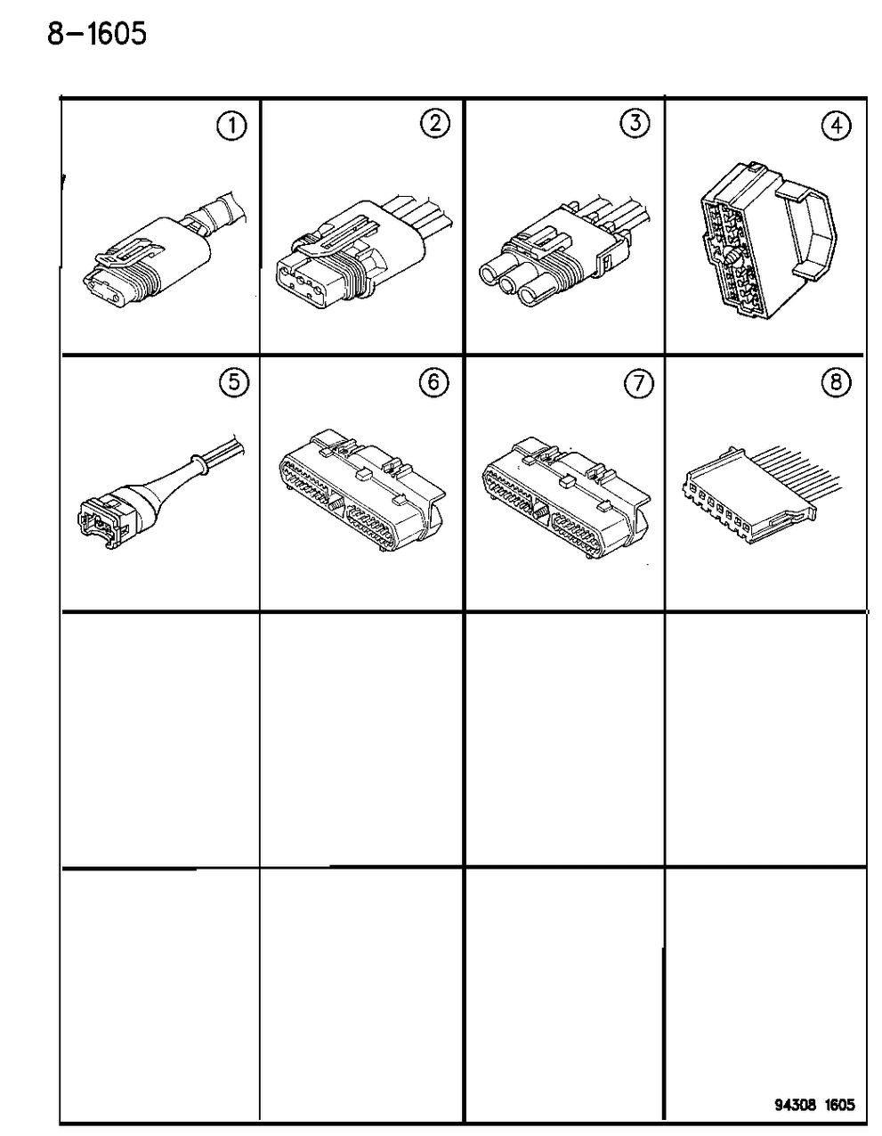 Mopar 4762468 Wiring Conn A/C Hi PRS Cut