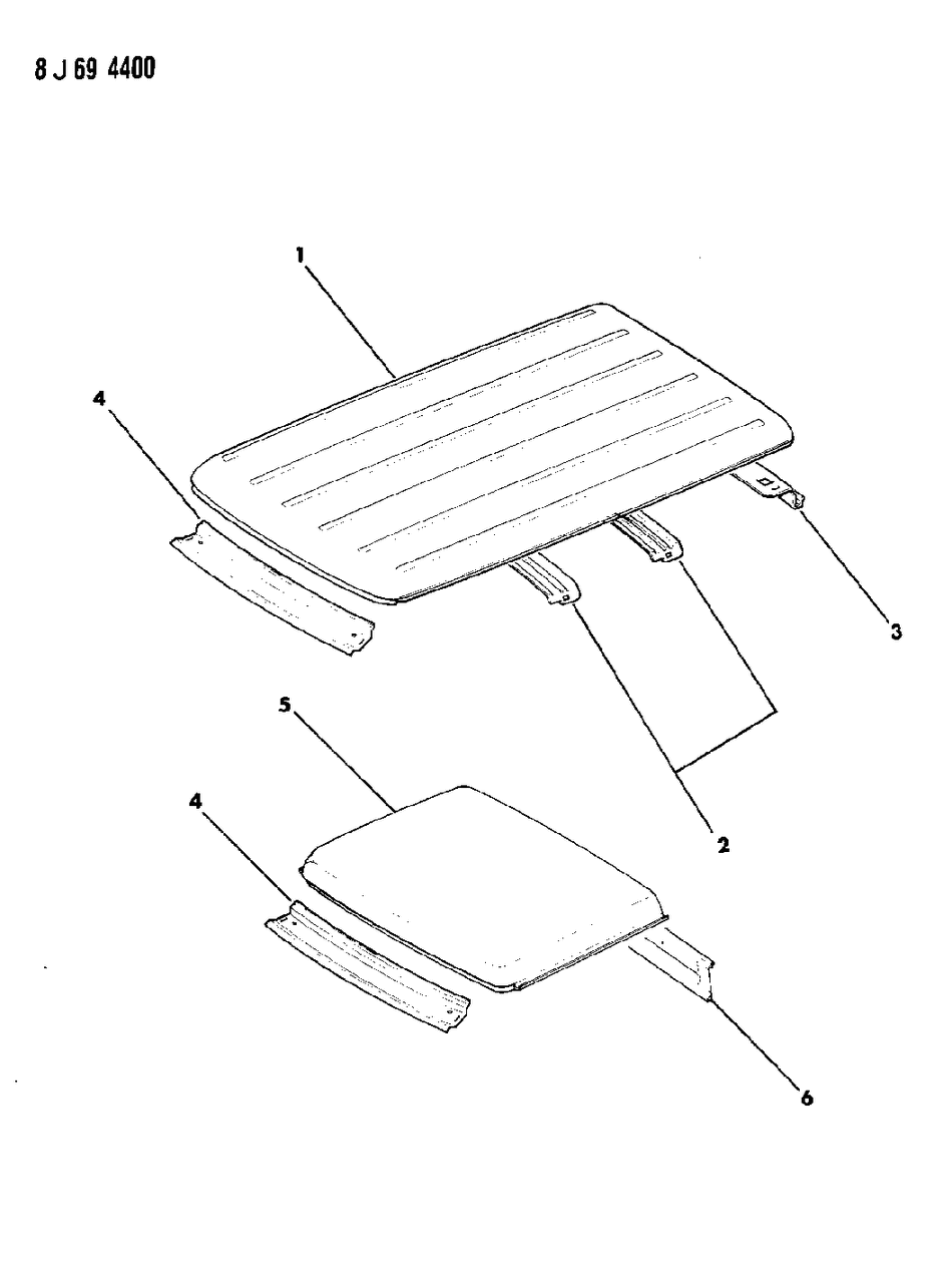 Mopar 57002012 Header-Rear Door