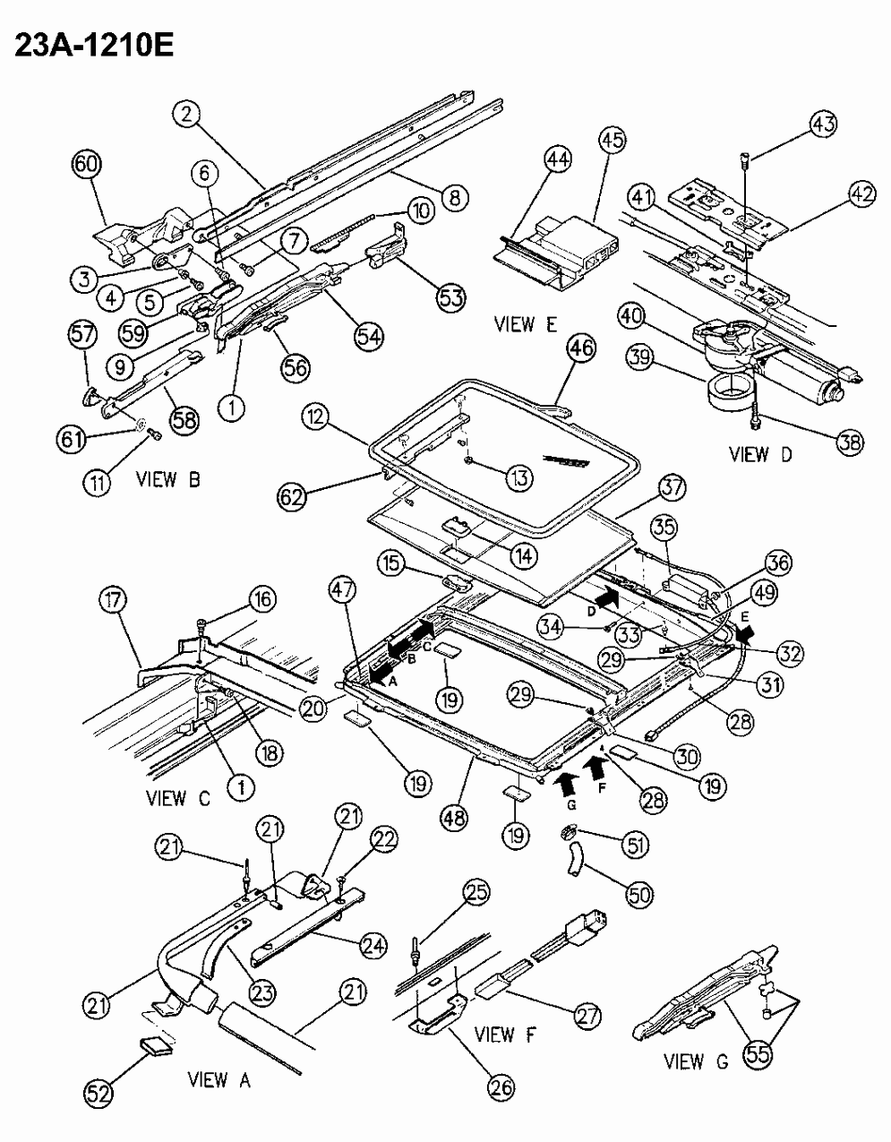 Mopar 4798692 Spring-Glass Panel Right