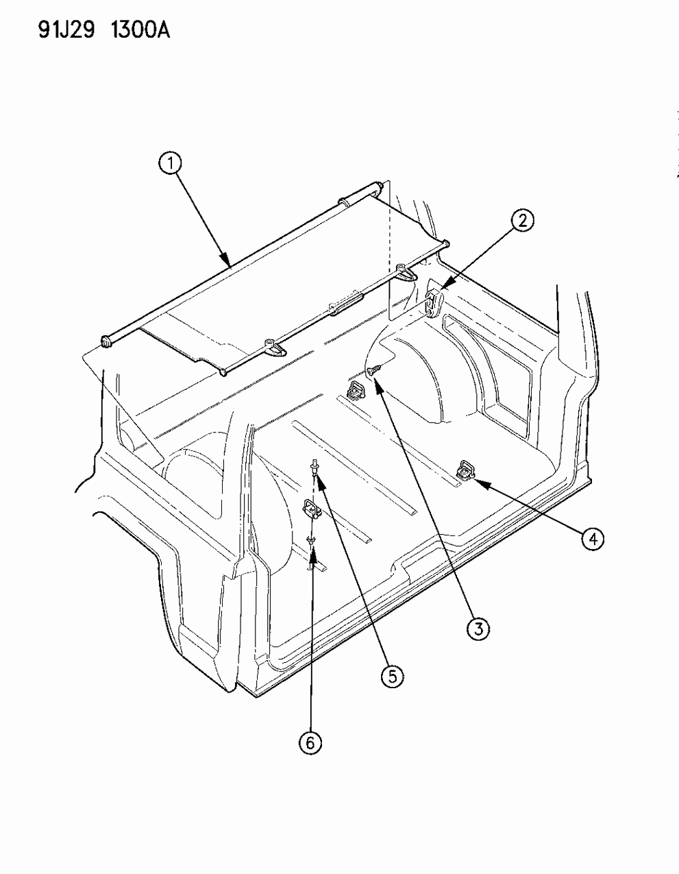 Mopar 5DH56LF8 Cover-Cargo Area Sm Tire