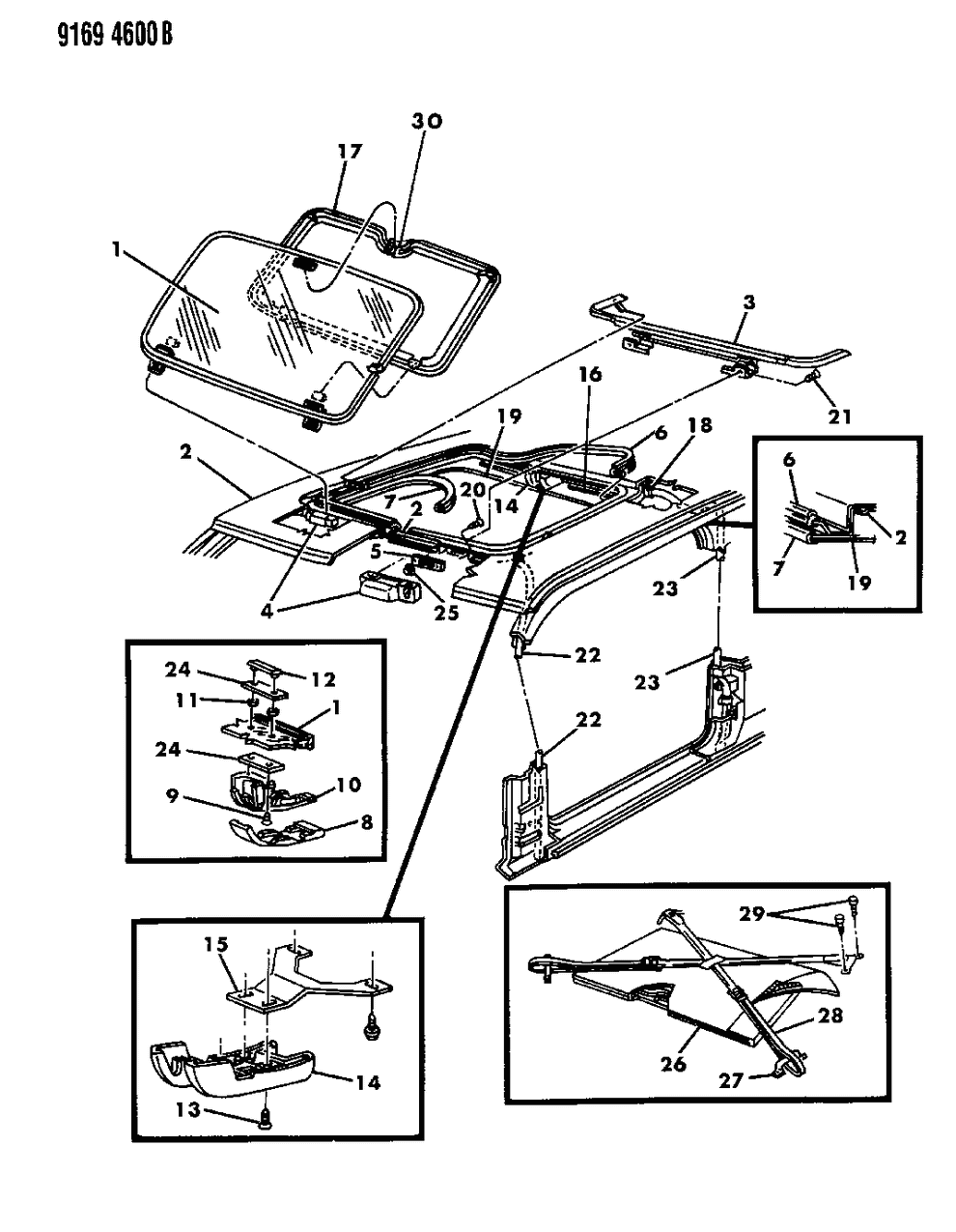 Mopar 4467337 Hinge Pkg-& T/PLATE SUNROOF