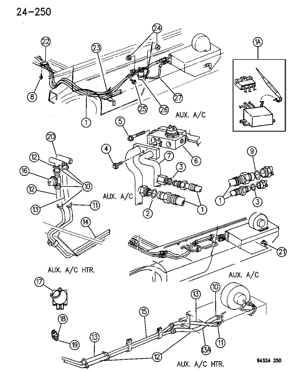 Mopar 55036784 Hose HTR Aux A/C & HTR